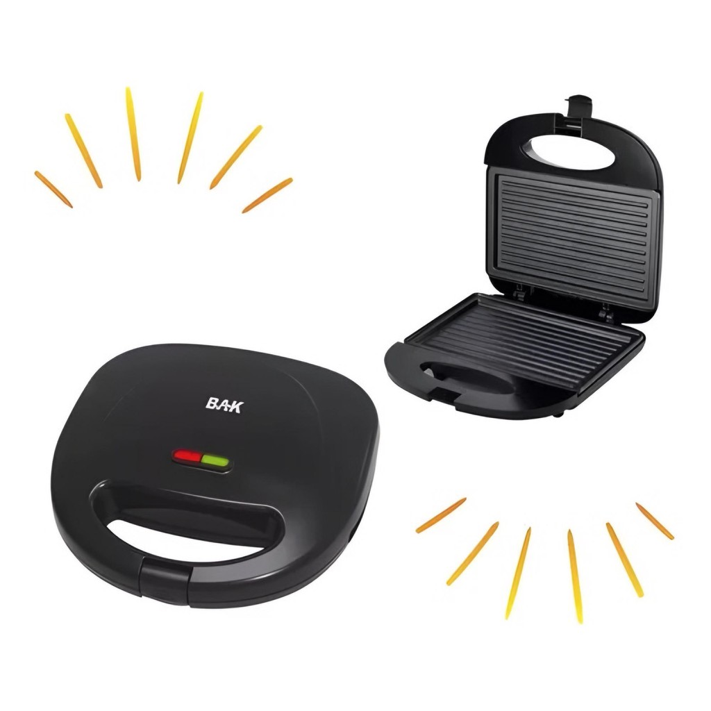 Sanduicheira Elétrica Grill Inox 110V Bak BK-SAND750