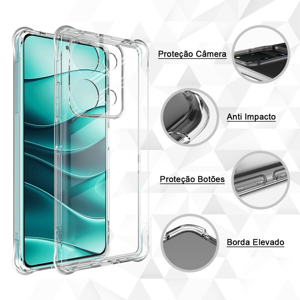 Capa Case Capinha Anti Impacto Para Todos Redmi Note 14 13 12 11 10 9 8 7 Redmi 14C 13C 12C 10C 10A 9 9A 9C 9T A5 A4 A3