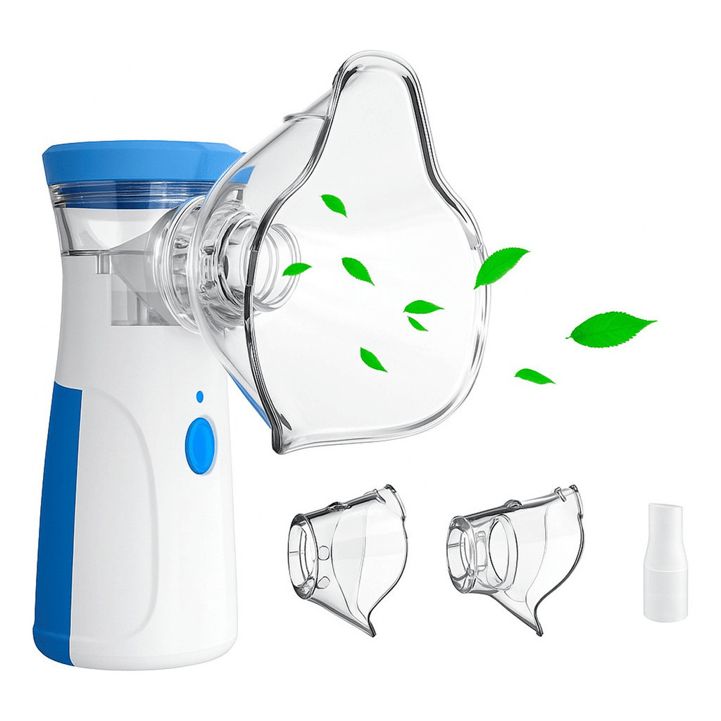 Nebulizador Sem Fio Portátil Tratamento Respiratório Silencioso  Eficaz  3 Bicos Inclusos