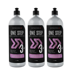 Kit 3 Polidores 3 In 1 One Step Autoamerica