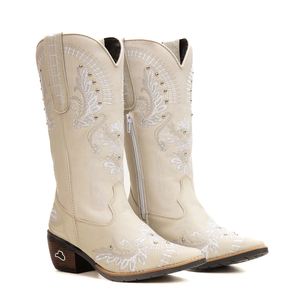 Bota Feminina Texana Country Gelo Couro DIfranca - 6216