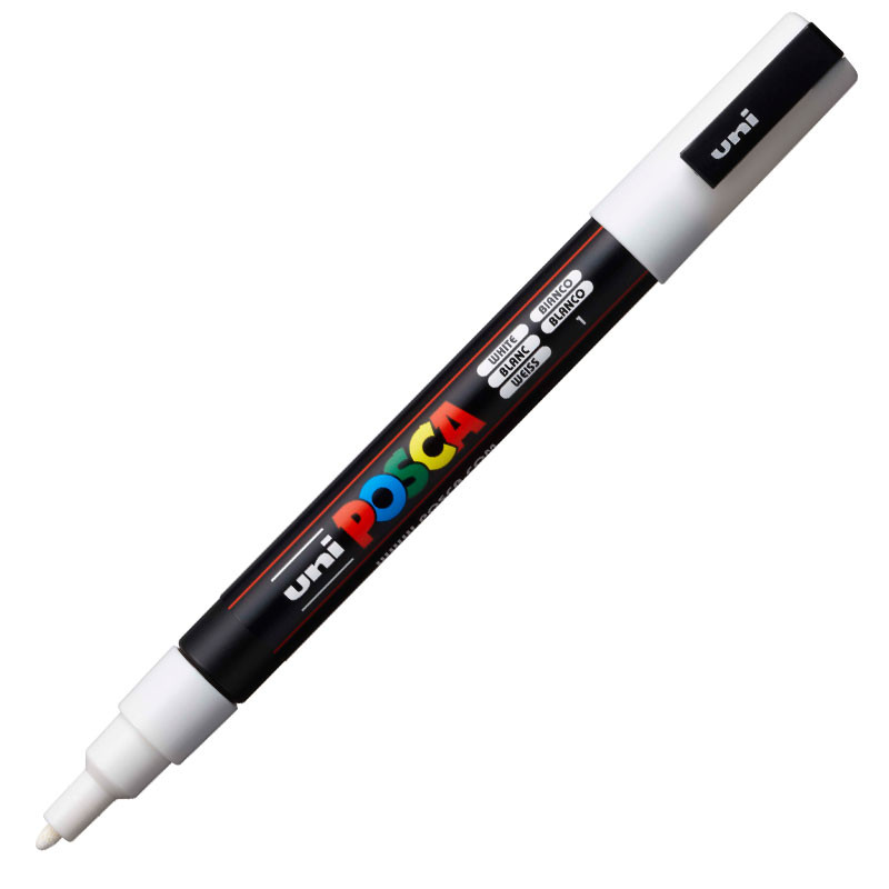Caneta Posca PC-3M Branco Uni-Ball em Oferta na Shopee