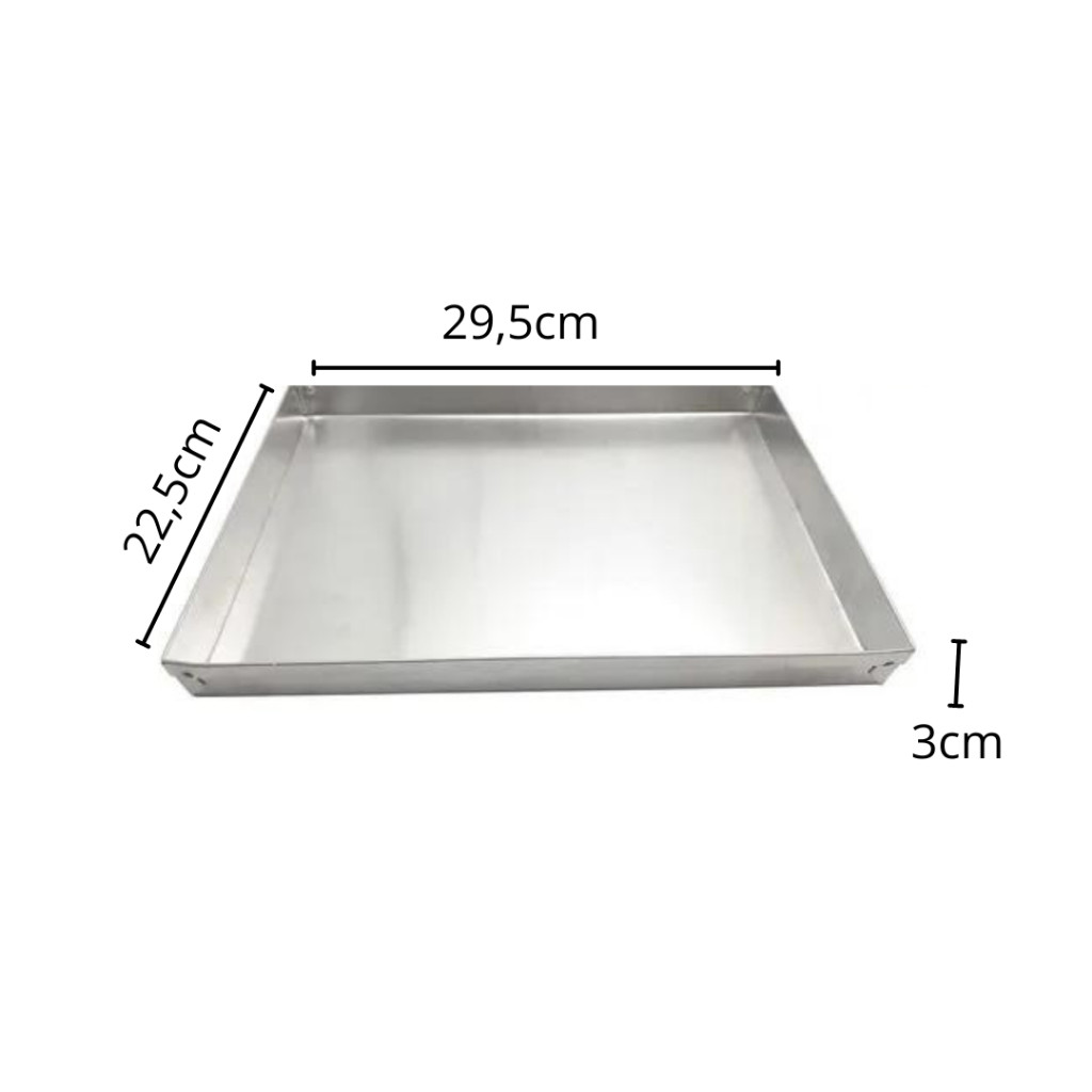 Forma Assadeira Para Brownie e Torta 29,5x22,5x3 em Alumínio em Oferta na Shopee