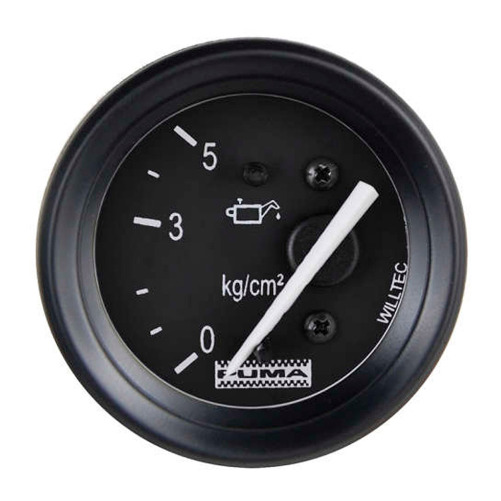 Manômetro Elétrico Pressão Do Óleo 0-5kgf/cm² 12V Preto