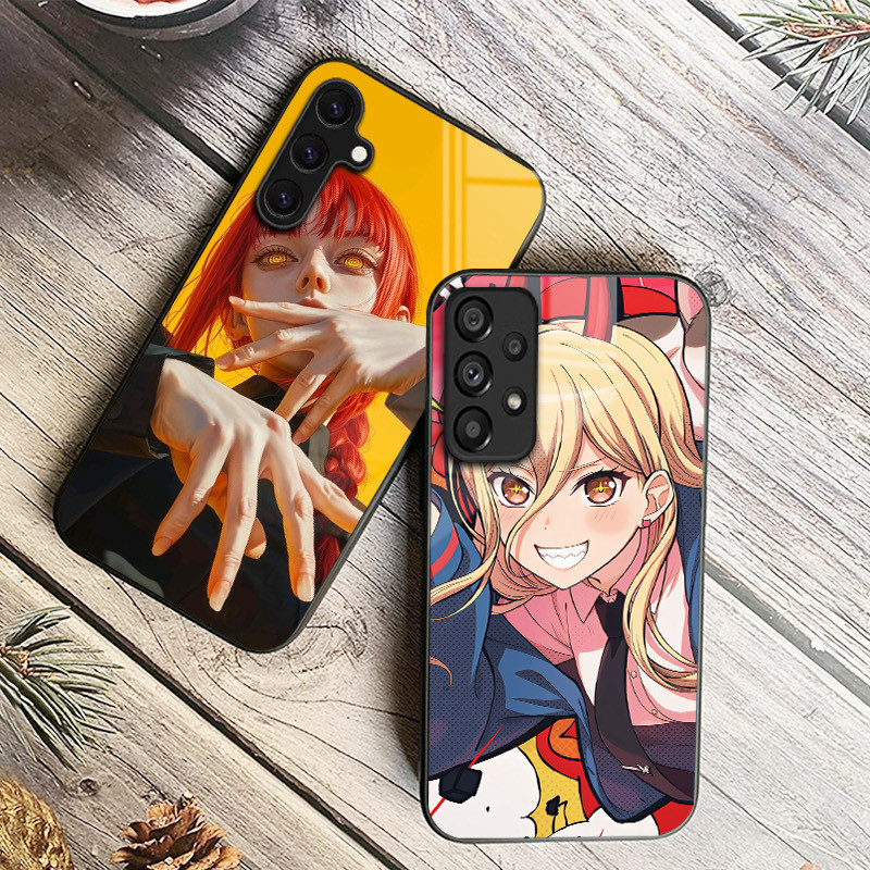 Homem Motosserra 05 Capa De Telefone De Vidro Para Samsung Galaxy A14 A16 A30 A22 A32 A33 A34 A40 A42 A55 4G A52 A53 A54