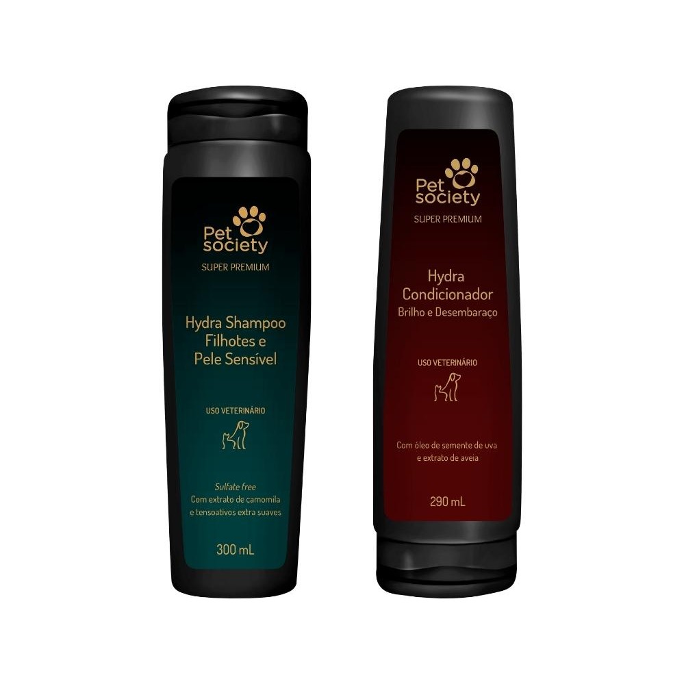 Shampoo Hydra Filhotes 300ml + Brilho E Desembaraço 290ml em Oferta na Shopee