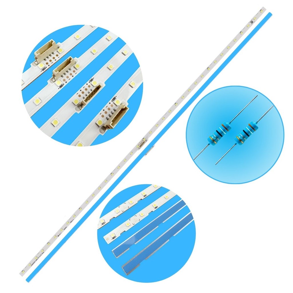 Kit C/2 Barra De Led Compatível Un50nu7100 50nu7100 50ru7100