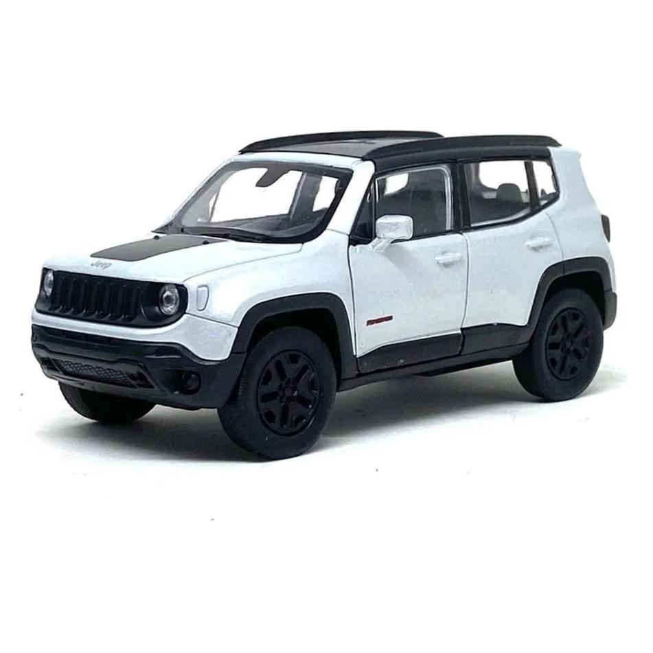 Miniatura Carro Jeep Renegade Trailhawk (2016) - Prata - 1:32 - Welly