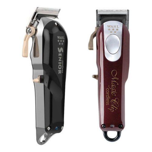 Combo Maquina Corte Wahl Magic Clip Cordless + Senior Cordless Bivolt