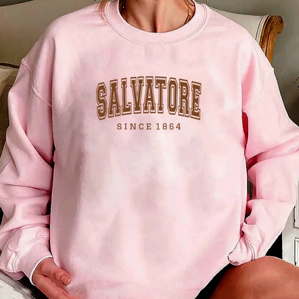 moletom Gola careca para fãs, Damon TVD Vintage, Salvatore Since1864 moletom, Hoodie Vampire Diaries