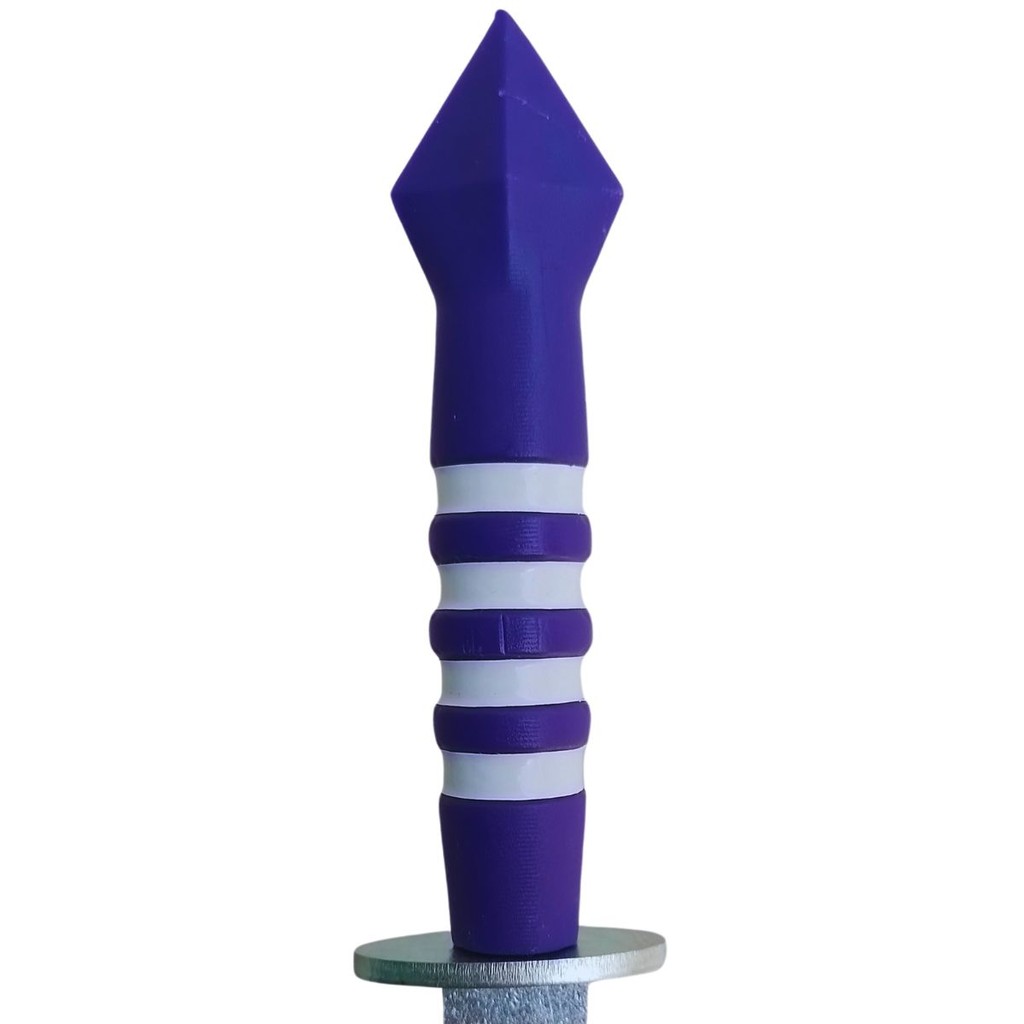 Ponteira Punhal Umbanda Nana Roxo Branco Caboclo Ritual Magia Adaga Punhal Athame Ponteiro Assentamento Orixa Pomba