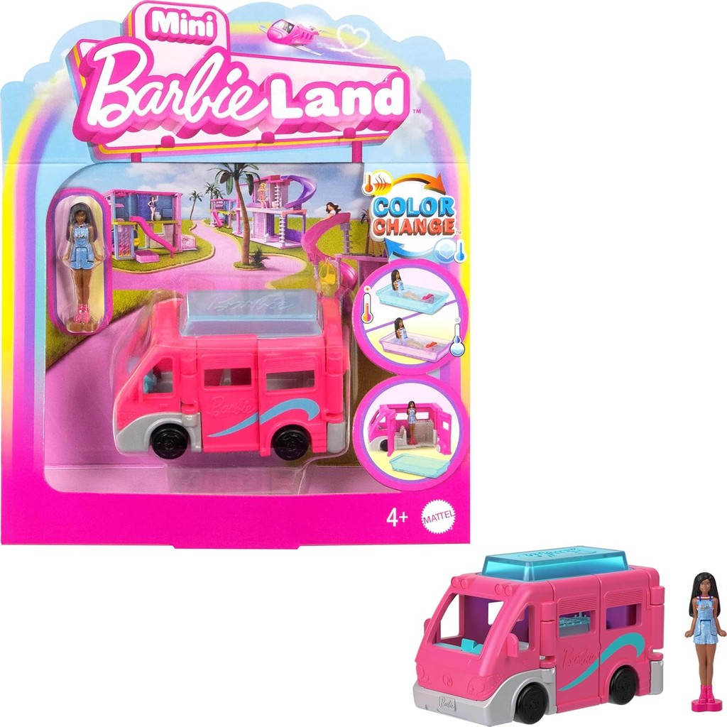 Van Piscina Mini Barbie Land Color Change Muda De Cor
