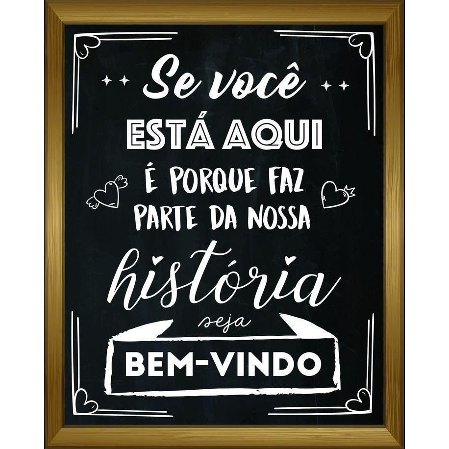 PLACA QUADRO DECORATIVO 20X30 BEM VINDO em Oferta na Shopee