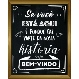 PLACA QUADRO DECORATIVO 20X30 BEM VINDO em Oferta na Shopee