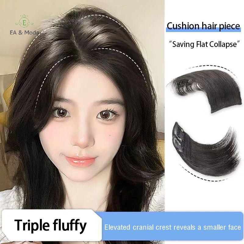 EA & Moda Fashion Girl Espessura Peruca Fofa Peça De Cabelo Raiz Fluffer Para Aumentar O Volume Do Patch .