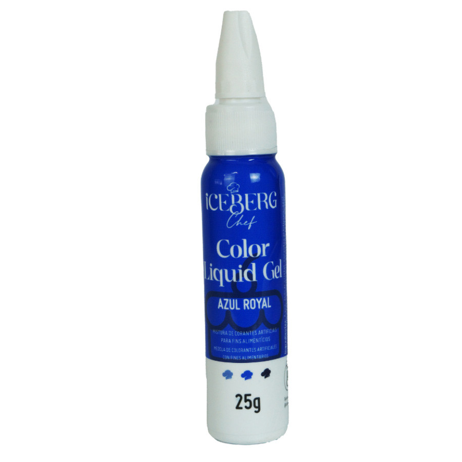 Corante Liquid Gel Azul Royal 25g - Iceberg em Oferta na Shopee