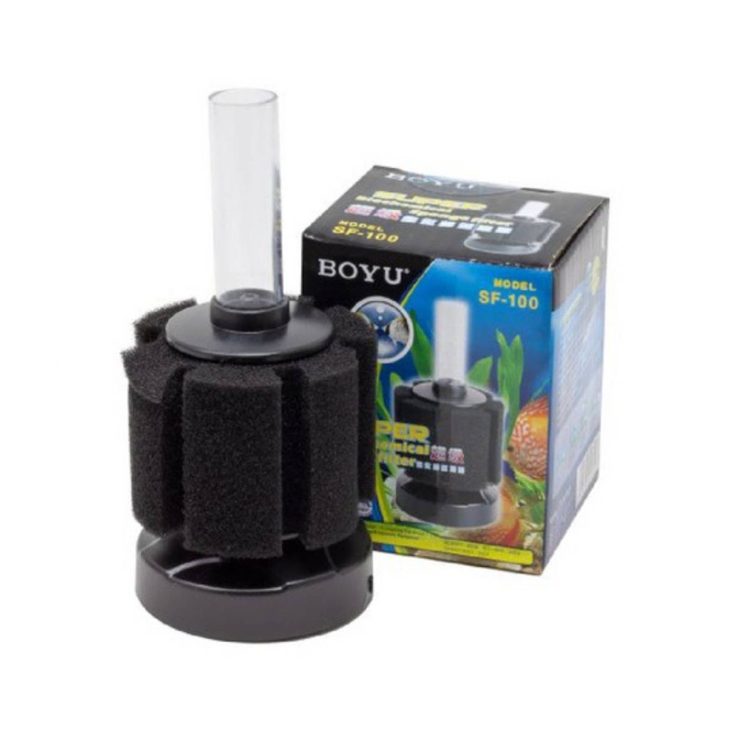Mini Filtro Boyu Espuma SF-100 Aquario Peixe Betta Alevino