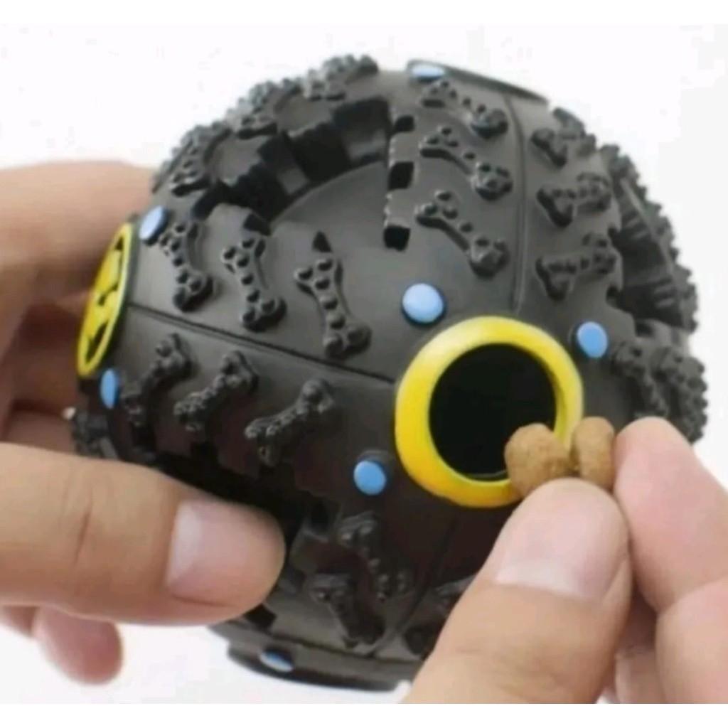 Bola Interativa Brinquedo Pet c/ Bola Porta Petisco Ração Para Cachorros Brinquedo Pet com Apito Som