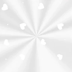 Saco Decorado Love Branco - 10x14cm - 100 unidades - Cromus - Rizzo Embalagens