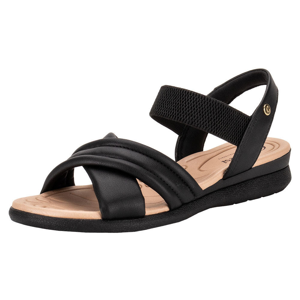 Sandália Feminina Anabela Campesi Cp641 em Oferta na Shopee