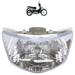 Farol Completo Biz 125 2005 2006 2007 A 2010 Cristal  Máscara Cromada Lâmpada M5 Lente Lisa Acrílico em Oferta na Shopee