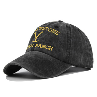 Yellowstone Dutton Ranch Chapéu Cruz Rabo De Cavalo Boné De Beisebol Angustiado Ao Ar Livre Bordado Protetor Solar Cor S