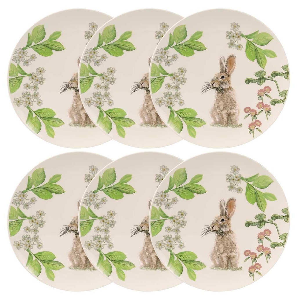 Conjunto de 6 Pratos Rasos 26 cm Oxford Páscoa em Oferta na Shopee