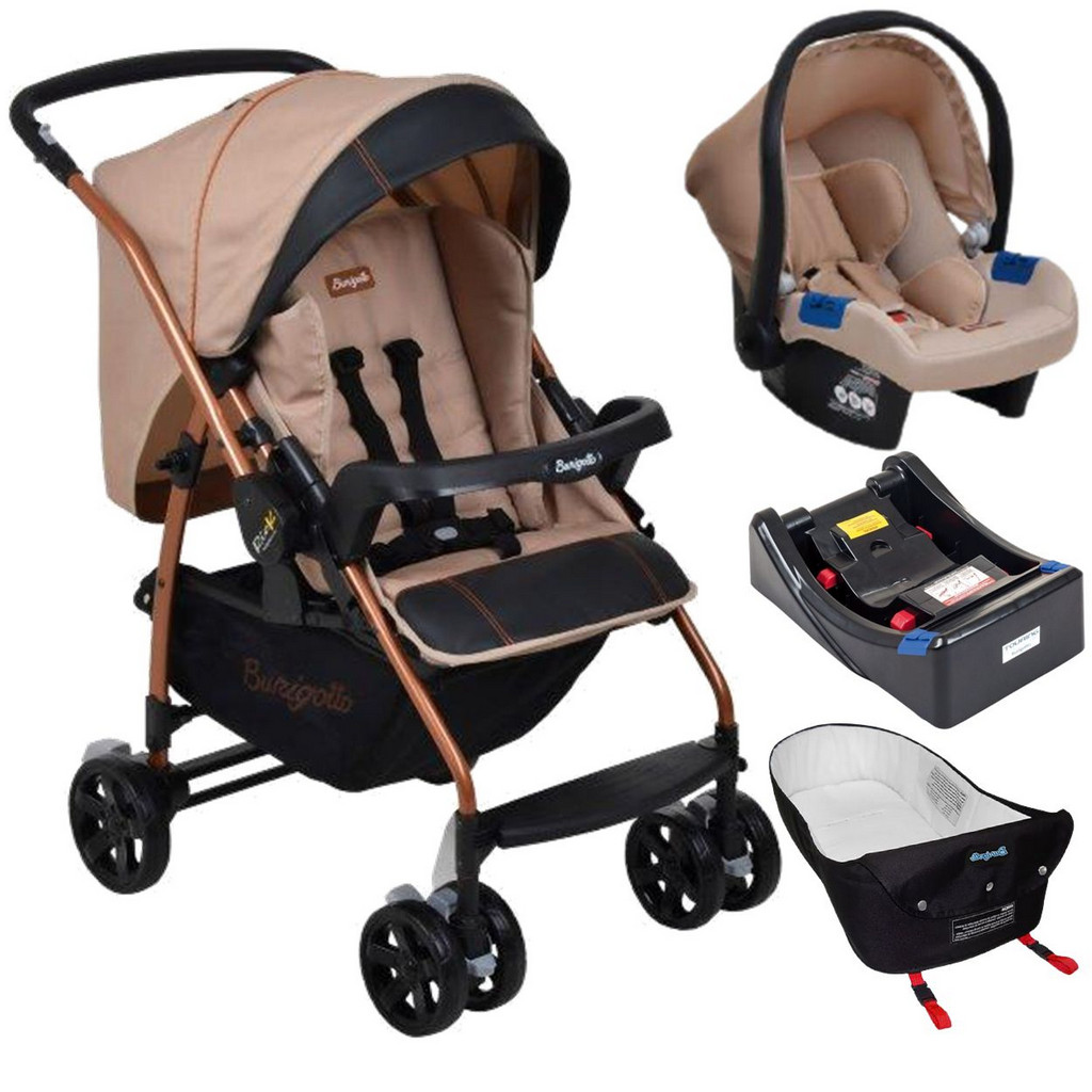 Carrinho Bebe Conforto Base Ninho Burigotto Rio K Mon Amour em Oferta na Shopee