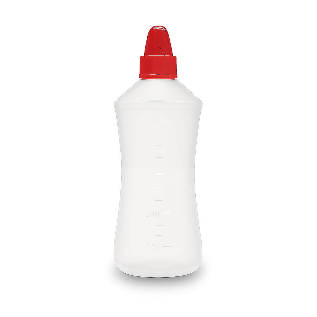 Frasco Garrafinha Lavador Higienizador Nasal 250ml P/ Crianças E Bebês - Vermelha