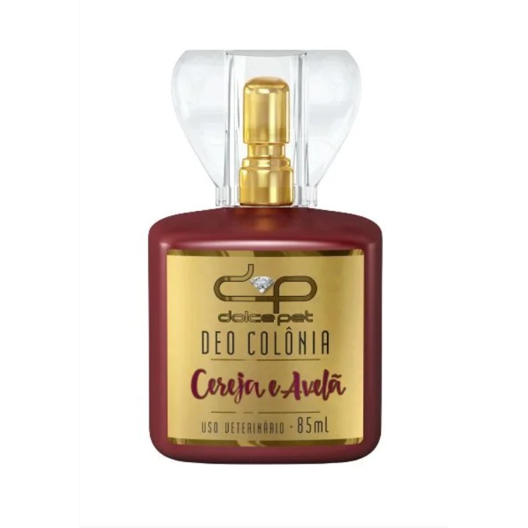 Perfume Colônia para Cães Gatos Dolce Pet Cereja Avelã 85ml