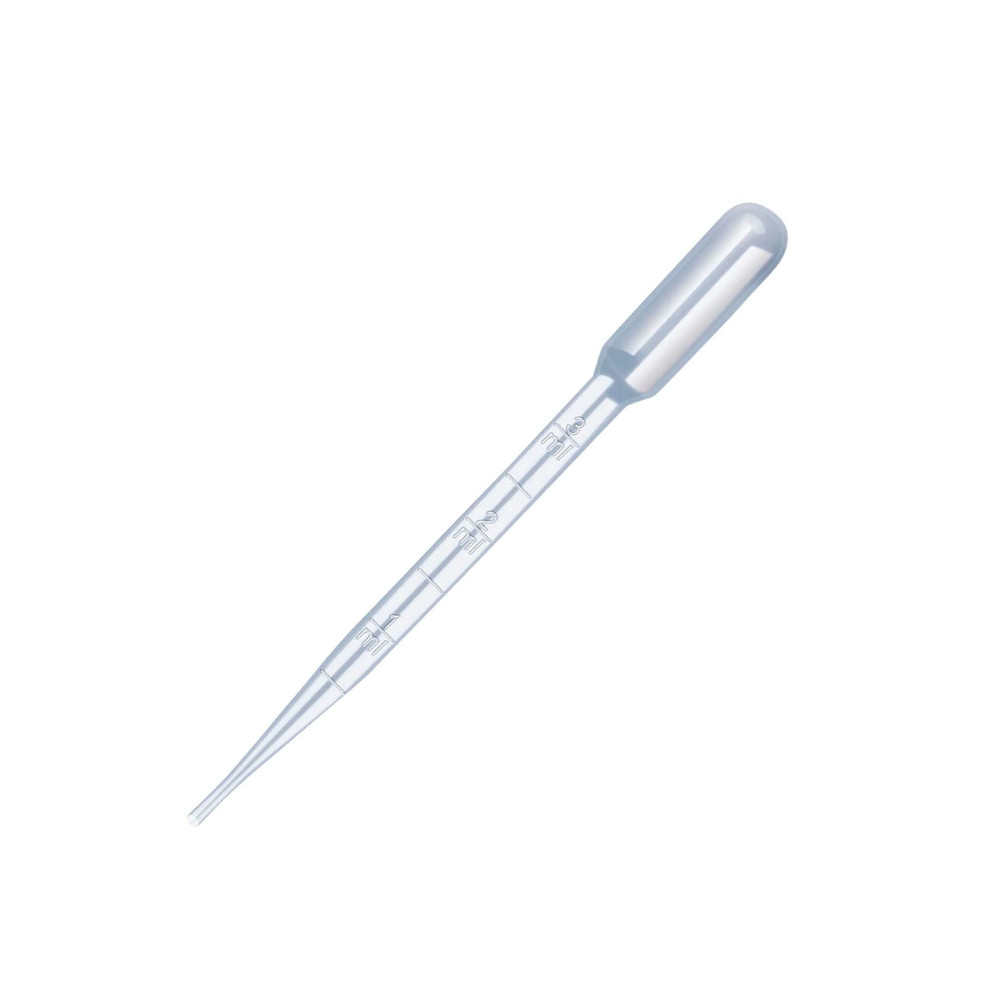 Kit 200 Pipetas Plásticas 3ml Conta Gotas com Marcador