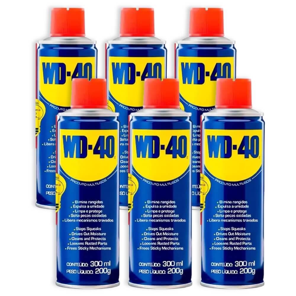 Kit com 6 Desengripantes Spray 300ML 912050 WD-40 em Oferta na Shopee