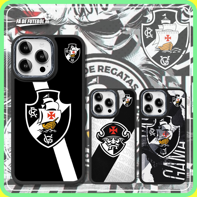 Vasco da Gama Emblema de futebol Colagem Capinha de celular Para iPhone 11 12 13 14 15 16 pro xs max