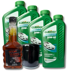 KIT TROCA DE ÓLEO 20W50 LUBRAX + FILTRO MOTOR AP VW + STOP SMOKE
