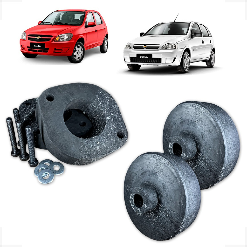 Corsa Celta Classic Kit Calço de Mola Diant 3,5cm trasei 5cm