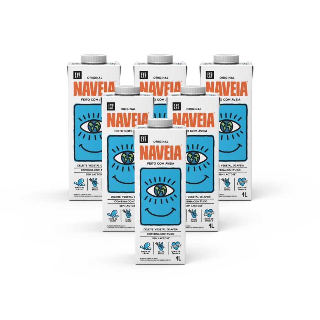 Kit 6x Bebida Vegetal Naveia Original 1L - Food & Beverages