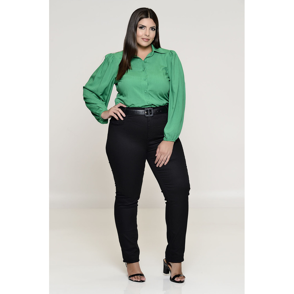 Maxi Camisa Plus Size Verde