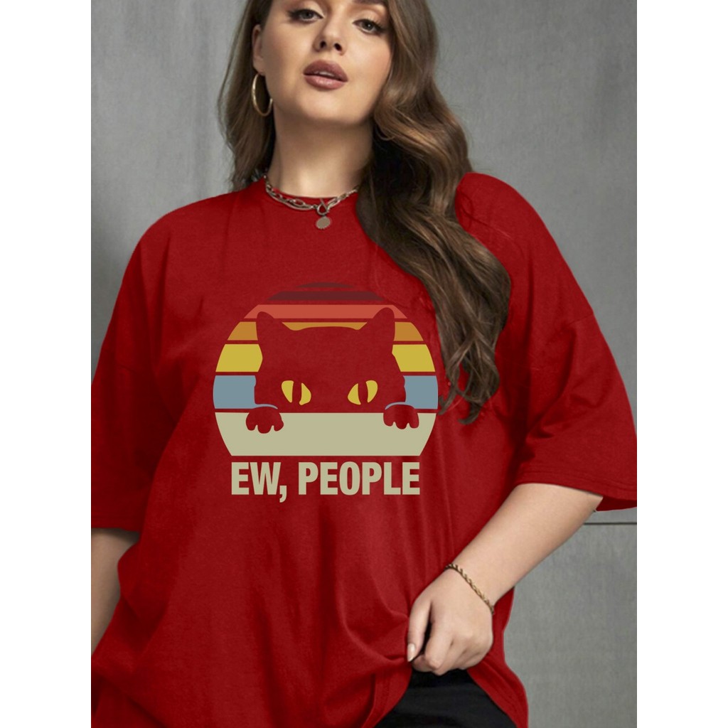 Blusa Streetwear Casual Estilo Blogueira Camisa Manga Curta T Shirt Old School Estampa Ew People