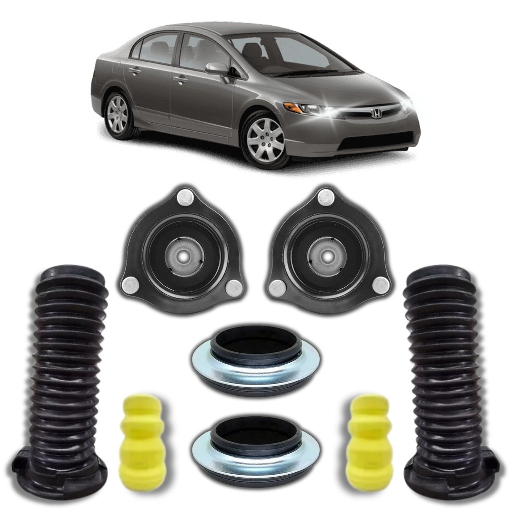 Kit Coxim Batente Amortecedor Dianteiro Honda New Civic 2007/2012