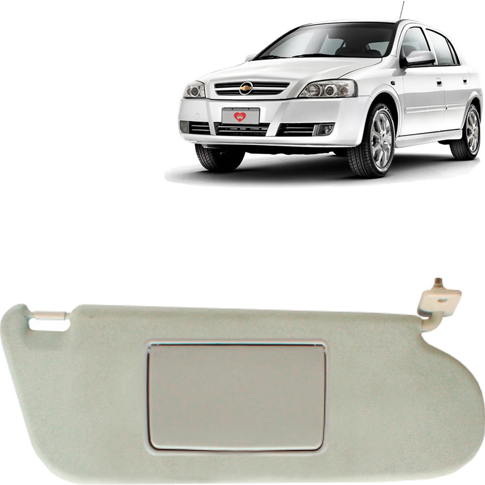 Quebra Sol Astra Meriva Zafira 02 a 12 Caixa Espelh Cinza Lado Direito