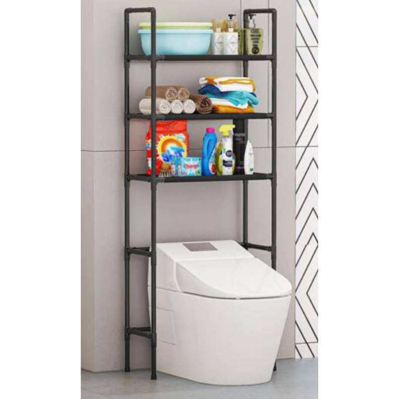 Estante Rack para Banheiro com Prateleiras Organizador Suporte Multifuncional