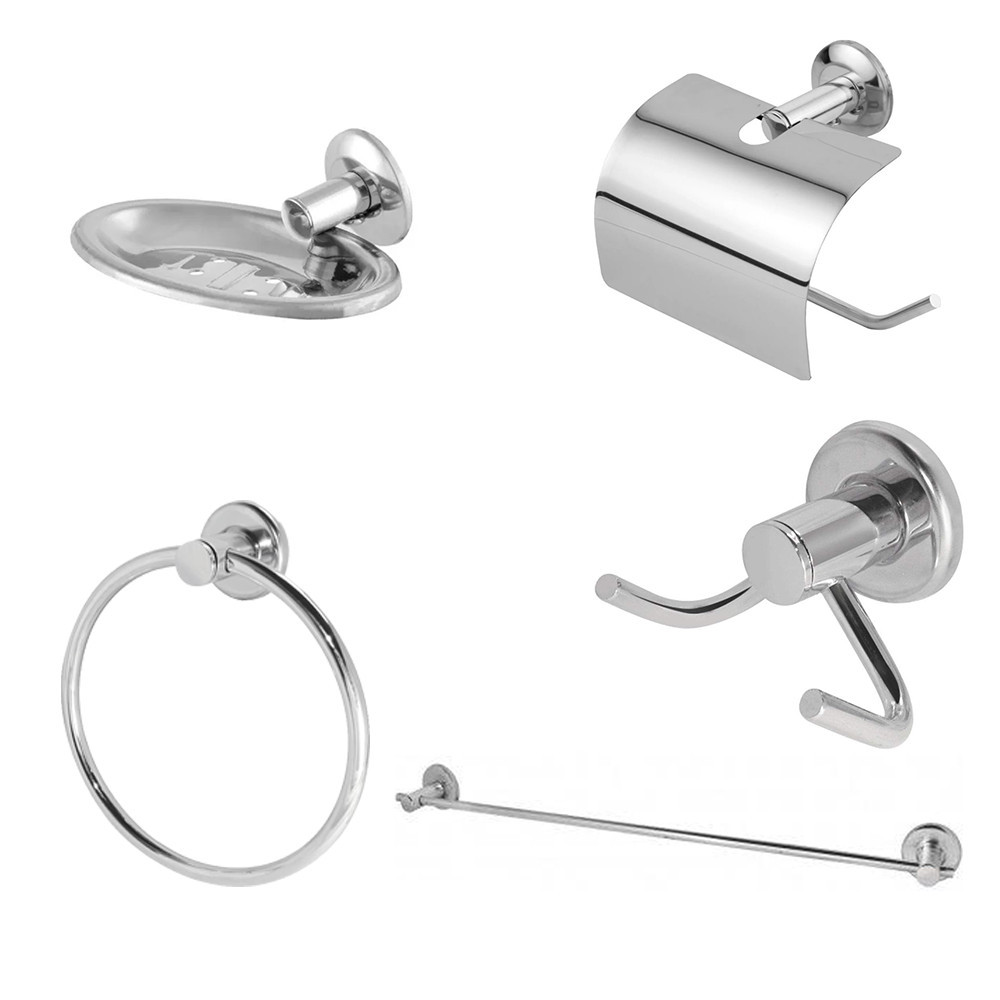 KIT PARA BANHEIRO STANDARD OLIVEIRA METAIS em Oferta na Shopee