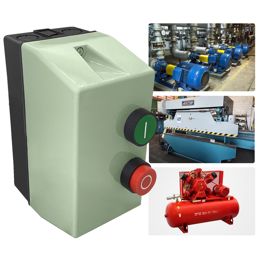 Chave Magnética De Partida Motor Monofásico 220v 1cv 5,5-8a