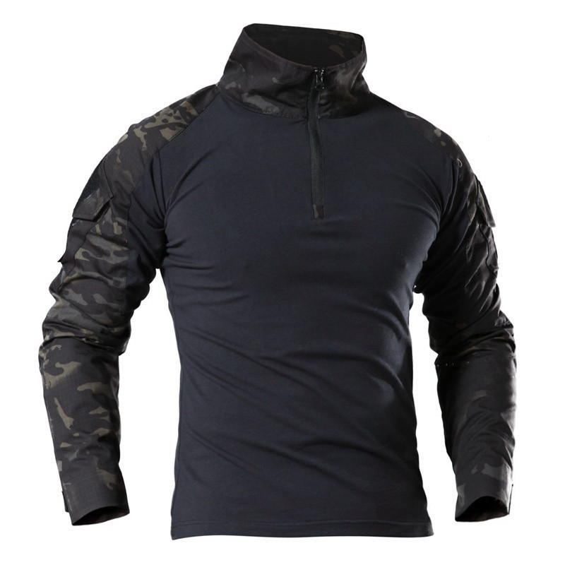 Camisa Tática Masculina para Caminhadas ao Ar Livre, Combate Militar, Camuflagem CP, Caça, Escalada, Roupas Esportivas