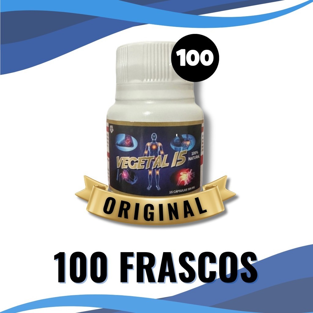 Vegetal 15 ORIGINAL - Kit 100 Frascos