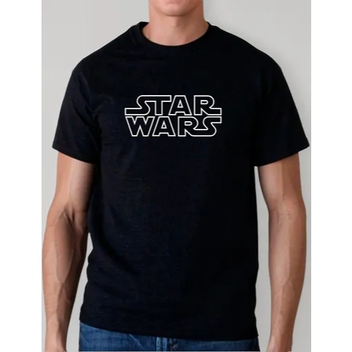 Camisa Premium Star Wars Logo Camiseta 100% Algodão Blusa Unissex