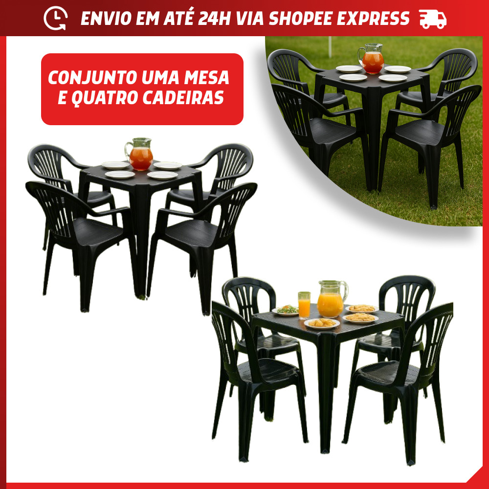 Conjunto Mesa de Plástico: Onde Comprar | BuscaProdutos