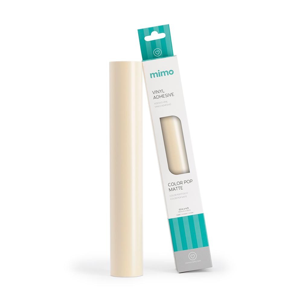Adesivo Vinil Color Pop Fosco - Creme Baunilha - Mimo - 30,5 cm x 1,22 m - 1 Und em Oferta na Shopee
