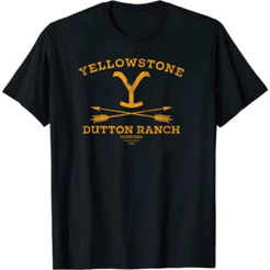 Camiseta Camisa Blusa Estampada Série Yellowstone Moda Country Cowboy Ranch Unissex Adulto ao Plus Size Moda Fashion