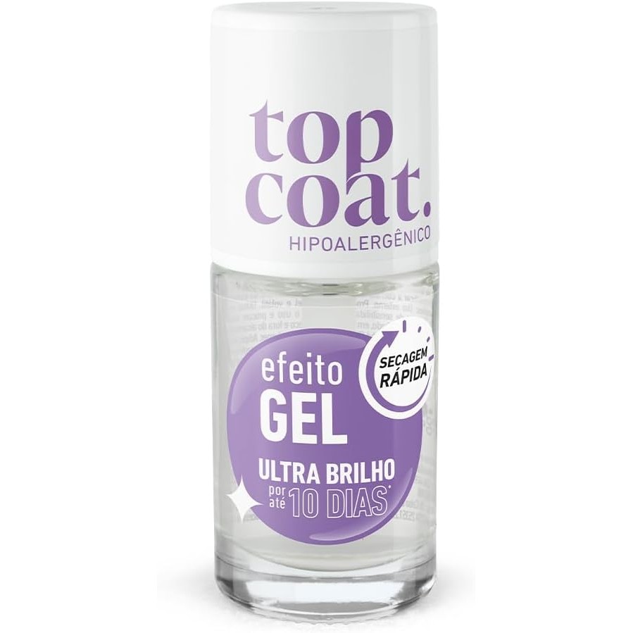 Blant Top Coat Blant Efeito Gel Incolor 8,5Ml